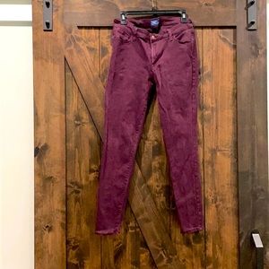 Eggplant Old Navy Rockstar Jeans/Jeggings.
